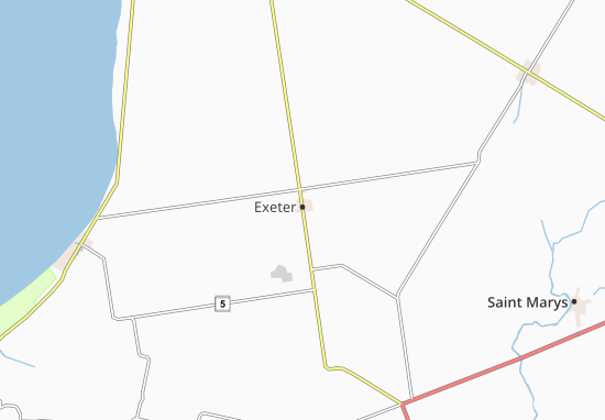 Mapa Exeter