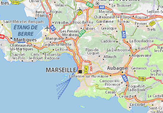 Carte-Plan Marseille 14