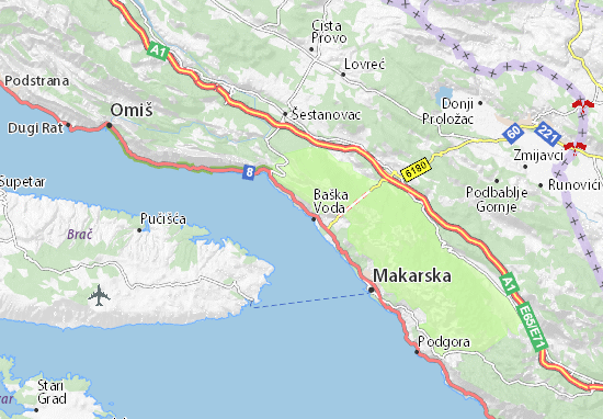 MICHELIN Croatia map - ViaMichelin