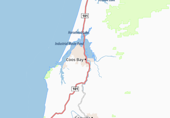 Mapa Coos Bay