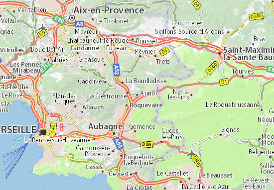 Karte Stadtplan Auriol