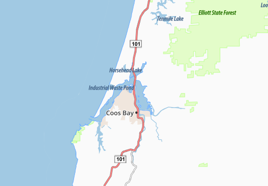 Mapa North Bend