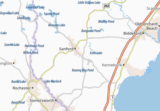 Karte Stadtplan South Sanford