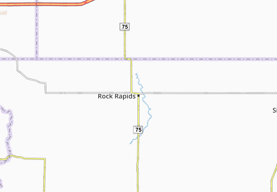 Mapa Rock Rapids