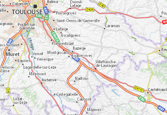 Karte Stadtplan Villenouvelle