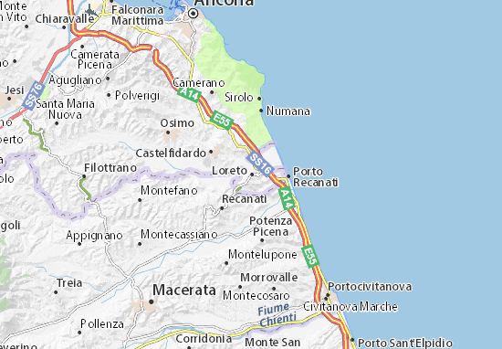 Loreto Map  Detailed maps for the city Loreto ViaMichelin