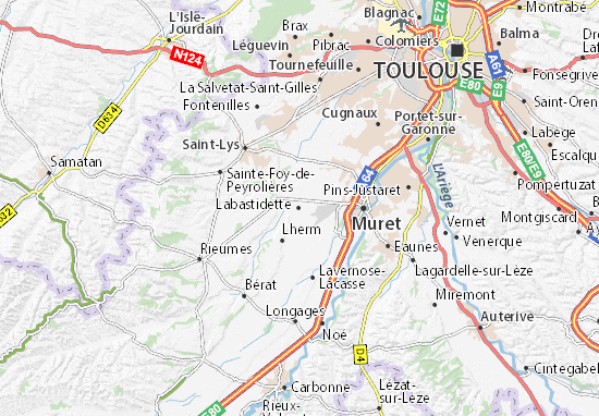 Karte Stadtplan Labastidette