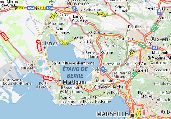 Michelin Berre L Etang Map Viamichelin