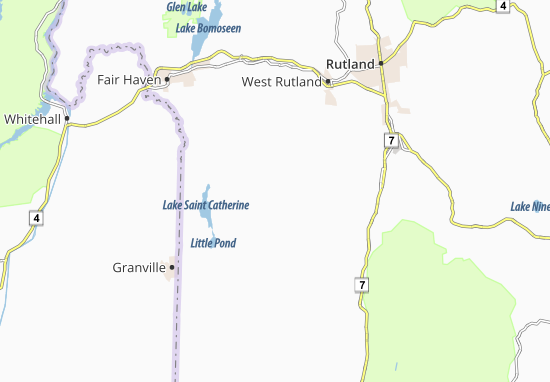 Mapa Middletown Springs