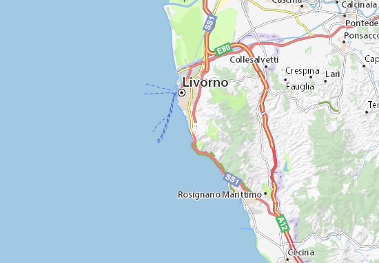Antignano Map