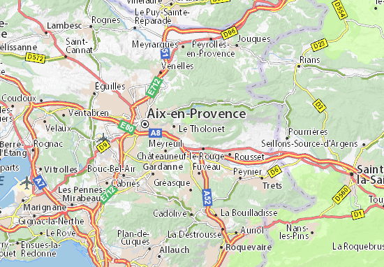 Karte Stadtplan Beaurecueil