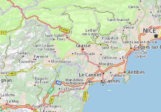 Mapa Saint-Jacques