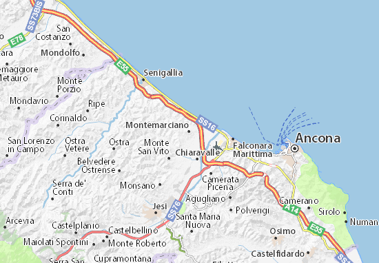 Mapa Montemarciano