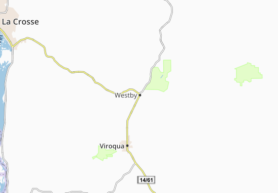 Mapa Westby