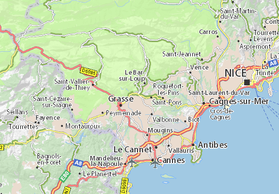 Châteauneuf-Grasse Map