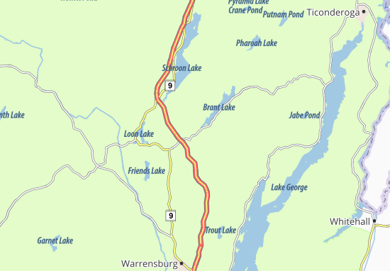 Mapa Brant Lake