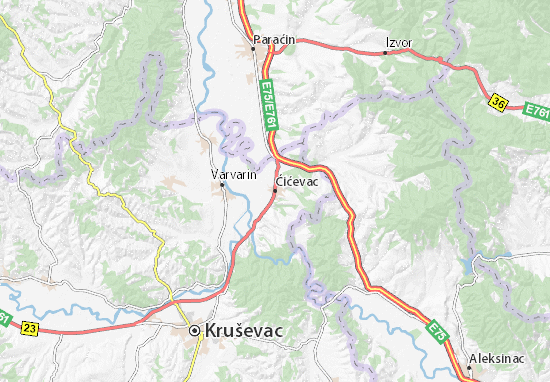Karte Stadtplan Ćićevac