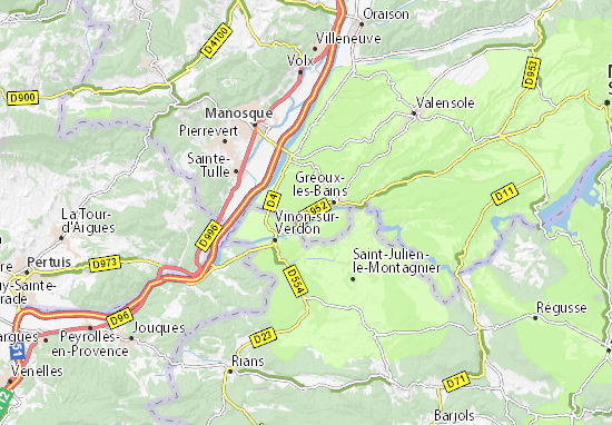 Mapa La Bastide-Blanche
