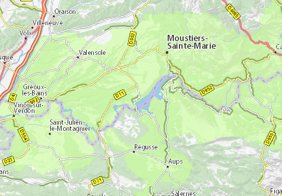 Michelin Sainte Croix Du Verdon Map Viamichelin