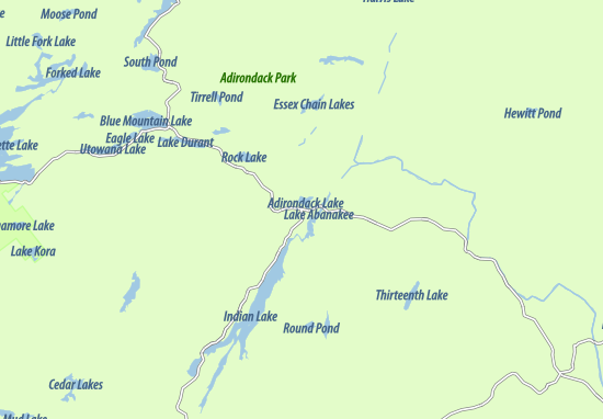 Mapa Indian Lake