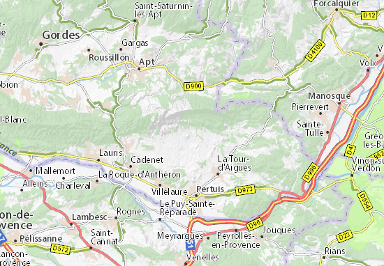 Mapa Cabrières-d&#x27;Aigues