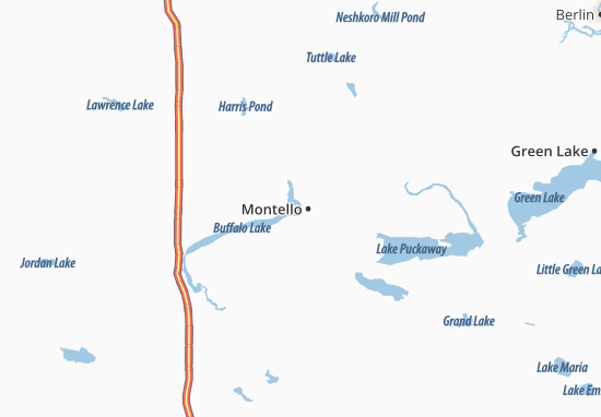 Mapa Montello