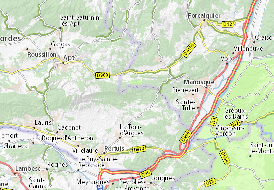 Mapa Vitrolles-en-Luberon