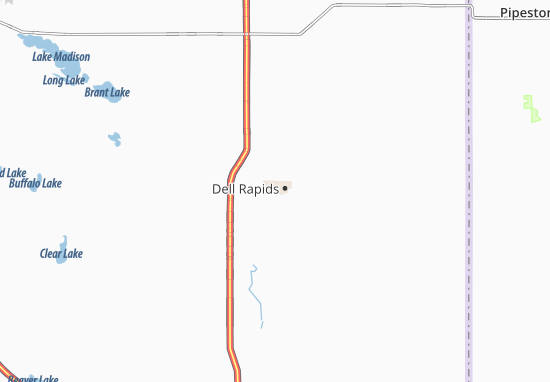 Mapa Dell Rapids