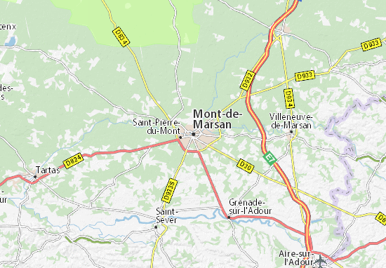 Carte Michelin Mont De Marsan Plan Mont De Marsan Viamichelin