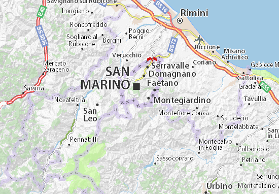 Karte Stadtplan Fiorentino
