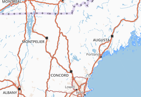 Mapa New Hampshire