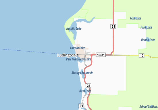 Mapa Ludington