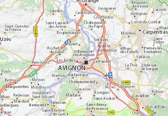 villeneuve les avignon carte Carte détaillée Villeneuve lès Avignon   plan Villeneuve lès 