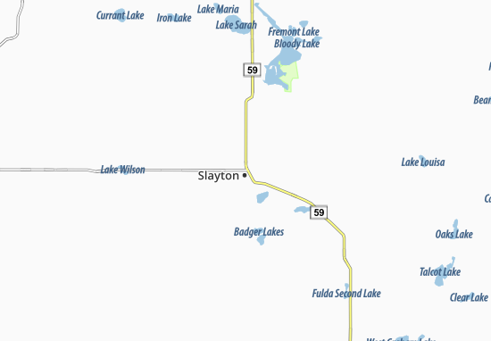 Mapa Slayton