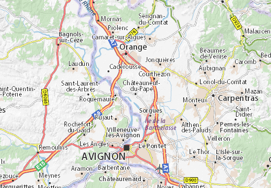 Michelin Chateauneuf Du Pape Map Viamichelin