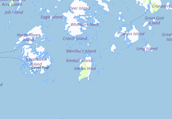 Mapa Isle au Haut