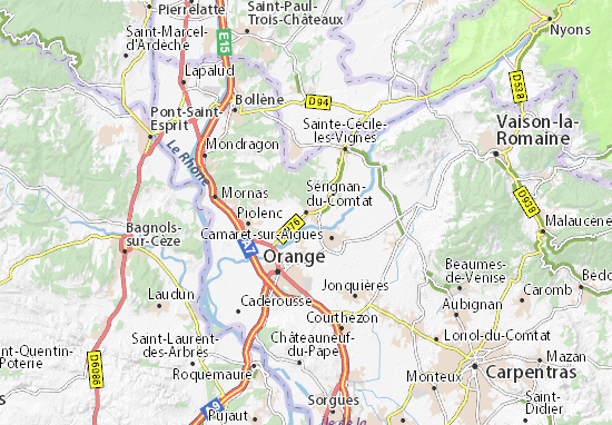 Carte-Plan Sérignan-du-Comtat