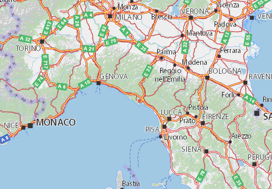 Michelin Landkarte La Spezia Stadtplan La Spezia Viamichelin
