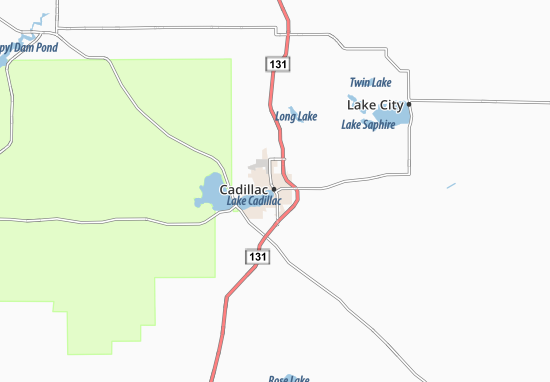 Mapa Cadillac
