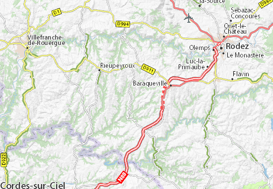 Kaart Plattegrond Cabanès