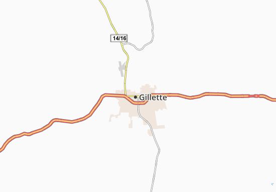 Mapa Gillette