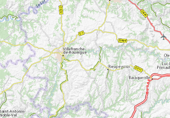 Kaart Plattegrond La Bastide-l&#x27;Évêque