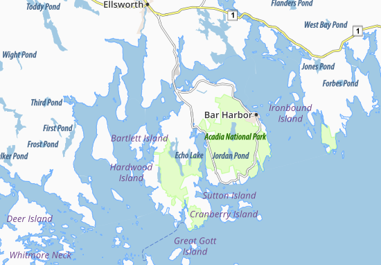 Mapa Somesville