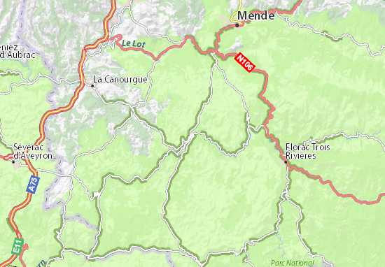 Sainte-Enimie Map