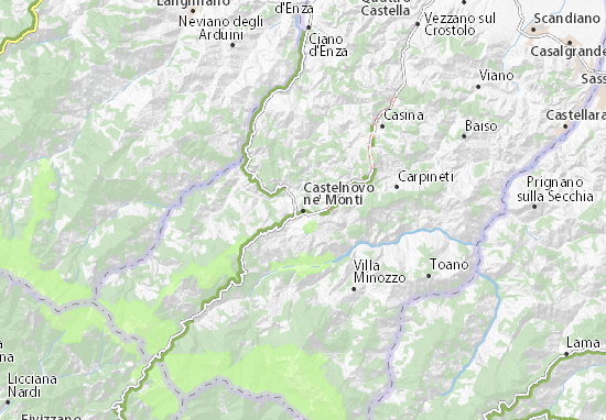 Mapa Castelnovo ne&#x27; Monti