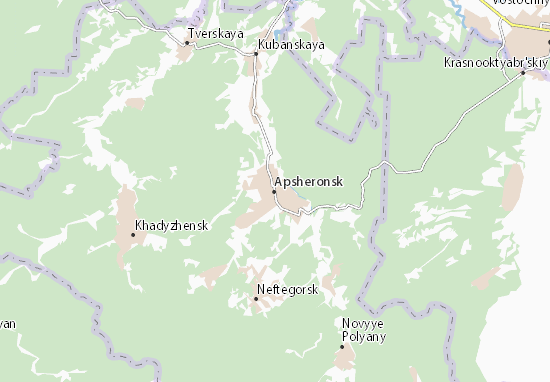 Mapa Apsheronsk