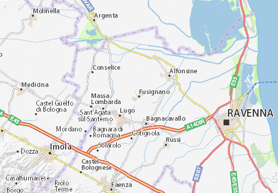 Fusignano Map