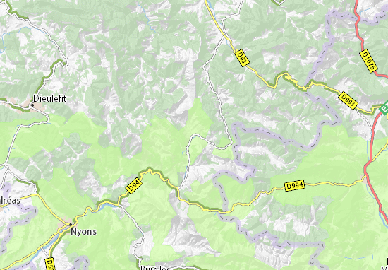 Mapa La Motte-Chalancon