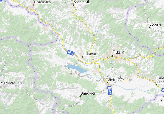 Mapa Lukavac
