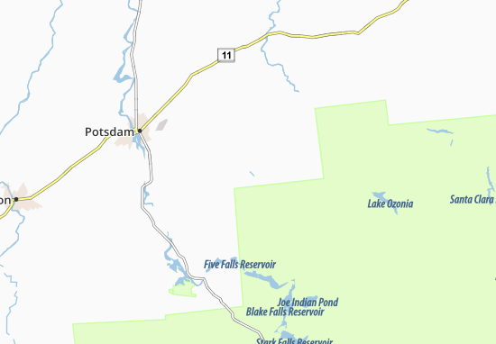 Mapa Parishville